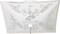Nuvo 2-Light 12" Square Floral Ceiling Fixture w/ Pull Chain in White Finish
